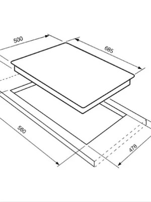 Table de cuisson gaz SE775GH5