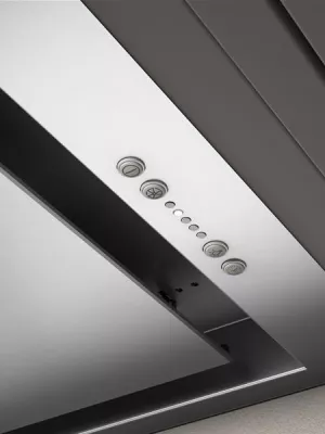 Hotte encastrable, 72 cm, Inox, filtre charbon en option, 700 m3/h, HIDDEN 
