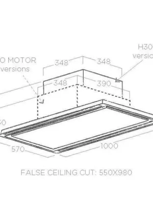 Plafonnier avec moteur PRF0146246A