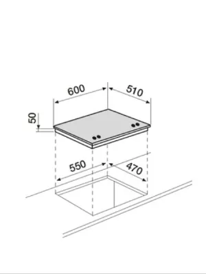 Table de cuisson gaz AV685HBK