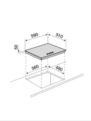 Table de cuisson gaz AT635HIX