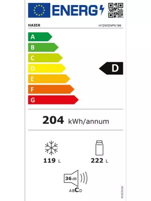 Réfrigérateur combiné H1DWDNPK186