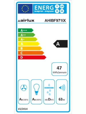 Hotte décorative îlot AHIBF971IX