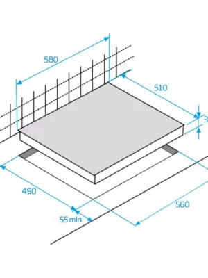 Table vitrocéramique HIC63402T