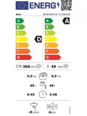 Lave-linge séchant intégrable B5DBT69547W