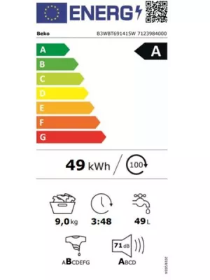 Lave-linge Tout-intégrable B3WBT691415W