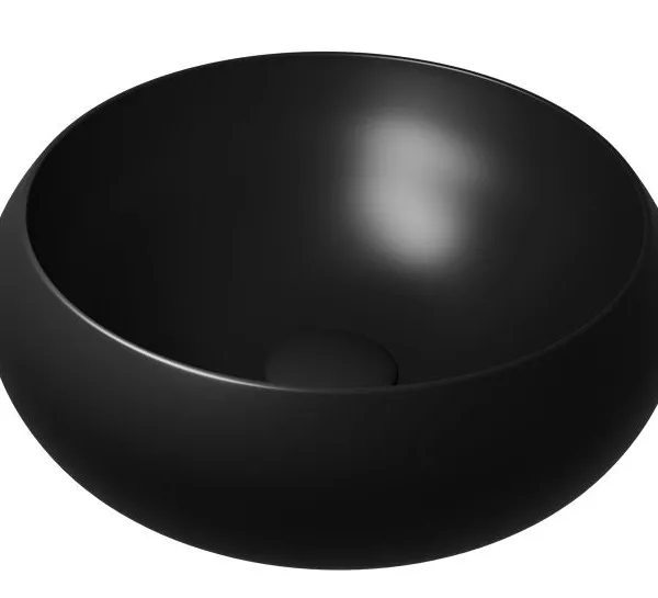 Bol noir mat à poser
