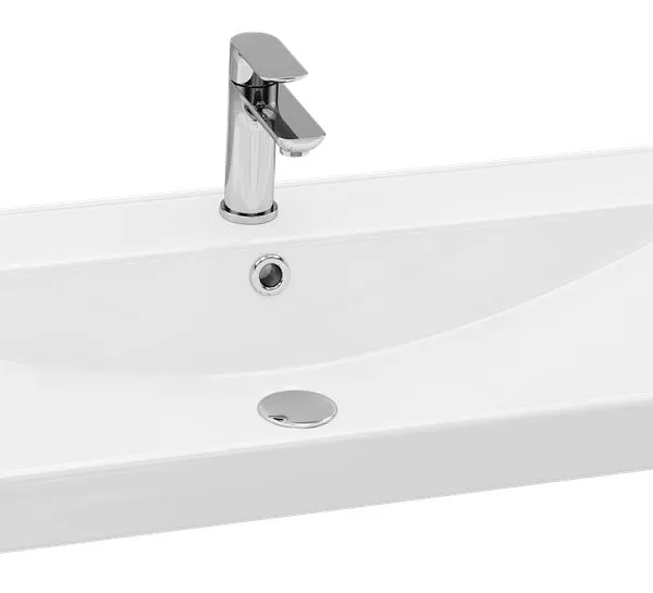 Plan vasque Nubi Céramique blanc brillant 90 cm