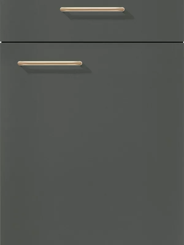 Façade Laque laminate vert minéral ultra mat