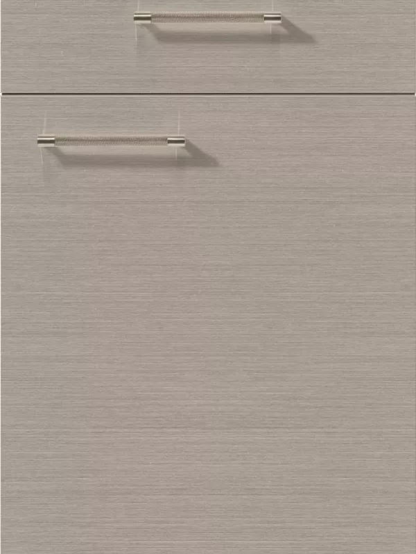 Façade Laque laminate décor acier brossé