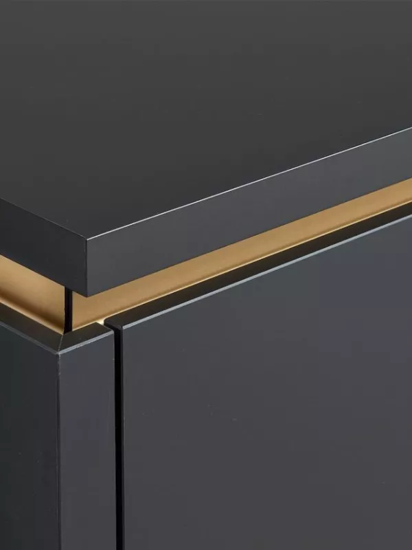 Poignée profilée aluminium 024 Aspect or jaune