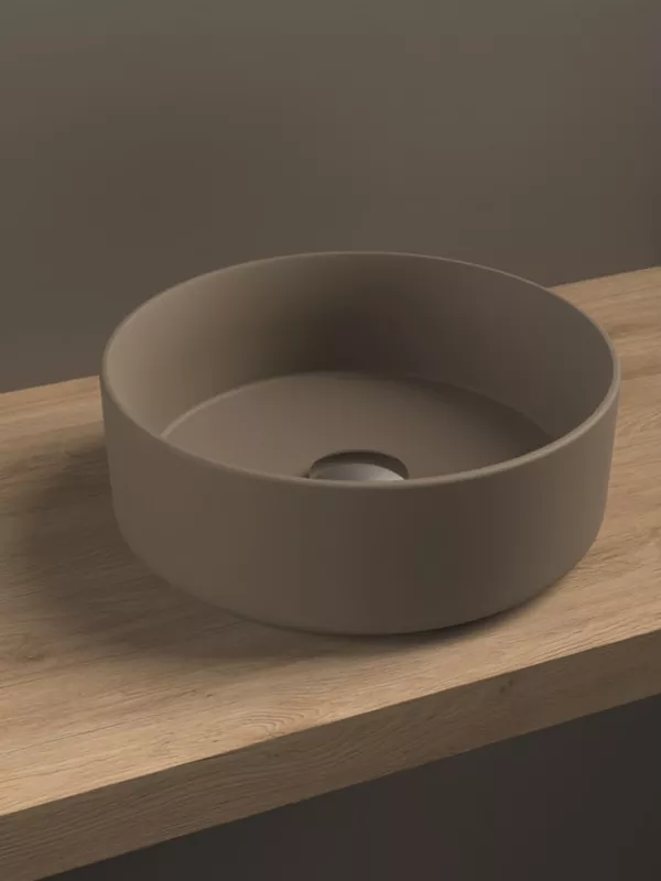 Vasque Polaris céramique grège mat diam. 360mm