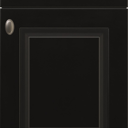 Façade Laque noir mat