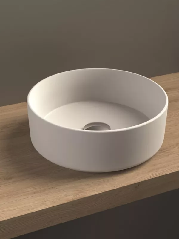 Vasque Polaris céramique blanc mat diam. 360mm