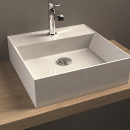 Vasque Anis céramique blanc brillant dim. 500 x 450mm