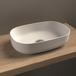 Vasque Hades solid surface blanc mat dim. 400 x 320mm