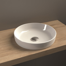 Vasque Lyre semi encastrée céramique blanc brillant diam. 400mm