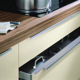 Poignée M720 coloris acier inox brossé