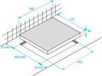 Table de cuisson gaz HILW64222S