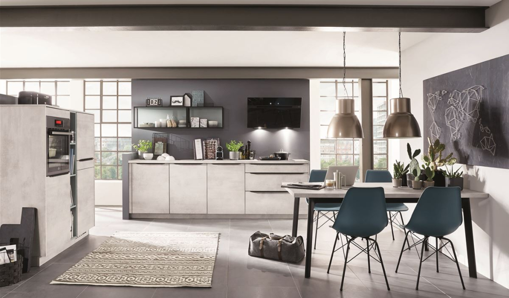 Riva  Décor béton blanc