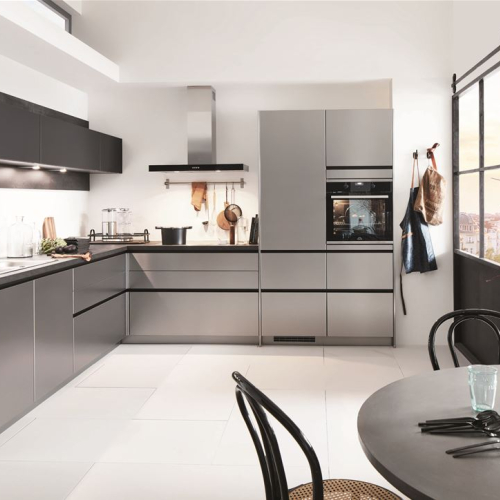 Inox Laque laminate décor acier brossé