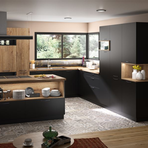 ILLUSION Noir Volcan Soyeux