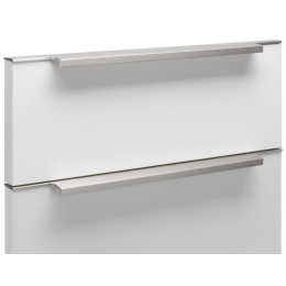 Poignée profilée droit sur chant alu brossé